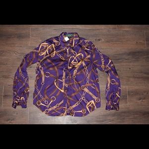 Women’s Polo Patterned Button down